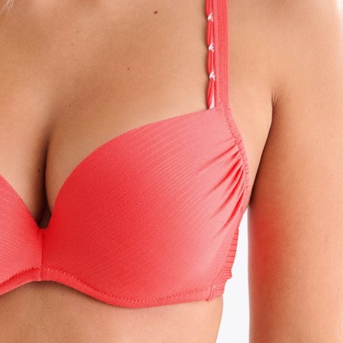 Maillots de bain Lisca Panama rouge bikinitop push up