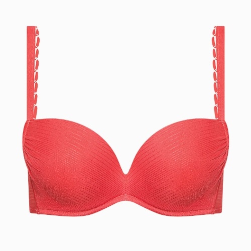 Maillots de bain Lisca Panama rouge bikinitop push up