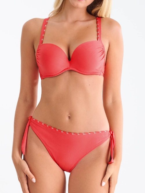 Maillots de bain Lisca Panama rouge bikinitop push up