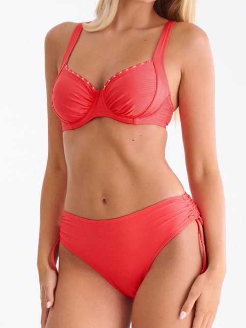 Maillots de bain Lisca Panama rouge slip de bikini