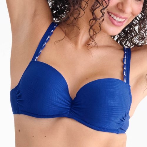 Maillots de bain Lisca Panama bleu haut de bikini préformé