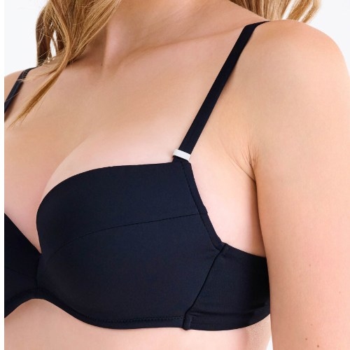 Maillots de bain Lisca Portofino noir bikinitop push up