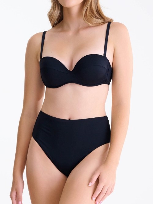 Maillots de bain Lisca Portofino noir haut de bikini préformé