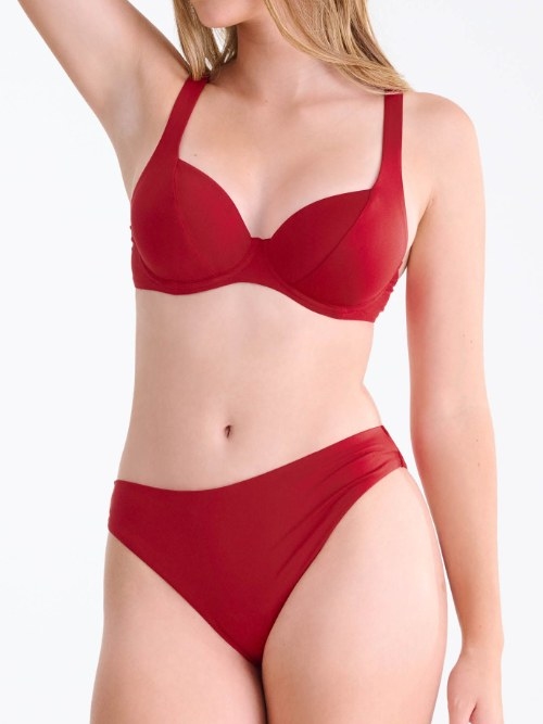 Maillots de bain Lisca Portofino rouge soutien-gorge bikini corbeille
