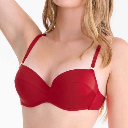 Maillots de bain Lisca Portofino rouge haut de bikini préformé