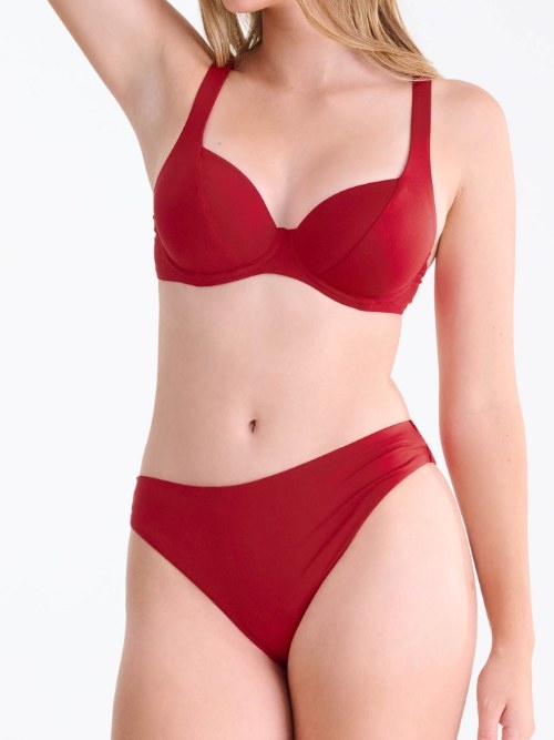 Maillots de bain Lisca Portofino rouge slip de bikini