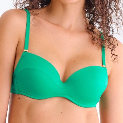 Maillots de bain Lisca Portofino vert haut de bikini préformé