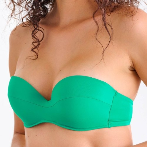 Maillots de bain Lisca Portofino vert haut de bikini préformé