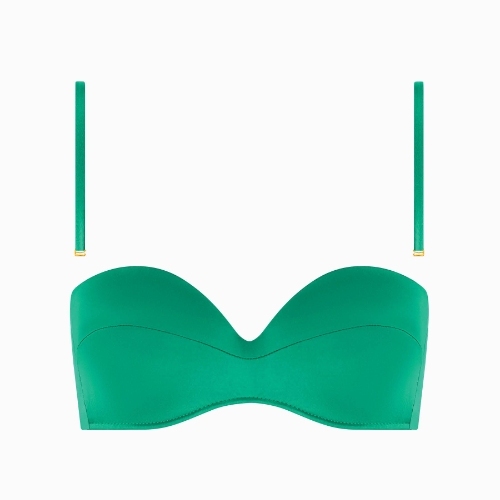 Maillots de bain Lisca Portofino vert haut de bikini préformé