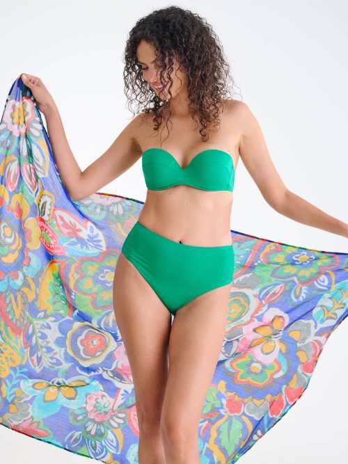 Maillots de bain Lisca Portofino vert slip de bikini