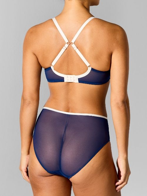 Sapph High Society bleu marine haut slip