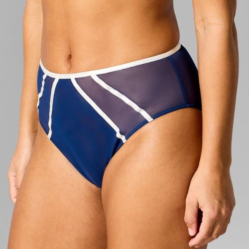 Sapph High Society bleu marine haut slip
