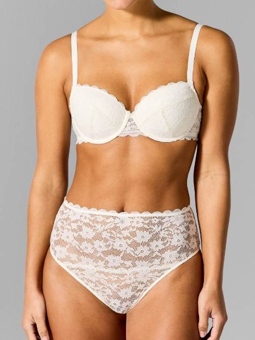 Sapph Madelon blanc cassé slip brésilien