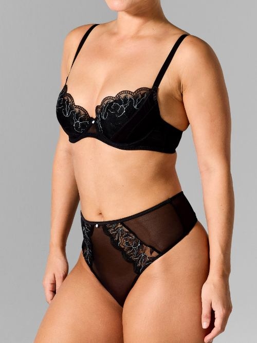 Sapph Chan noir soutien-gorge rembourré