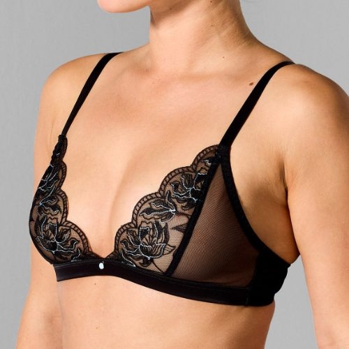 Sapph Chan noir soutien-gorge sans forme