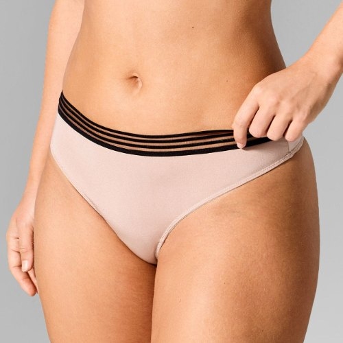 Sapph Anna taupe culotte string
