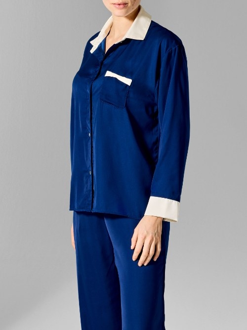 Sapph Leanne bleu marine chemise de nuit