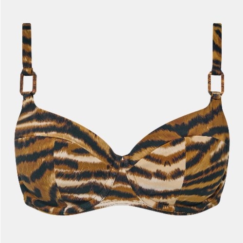 Chantelle Badmode Vita marron/print soutien-gorge bikini corbeille