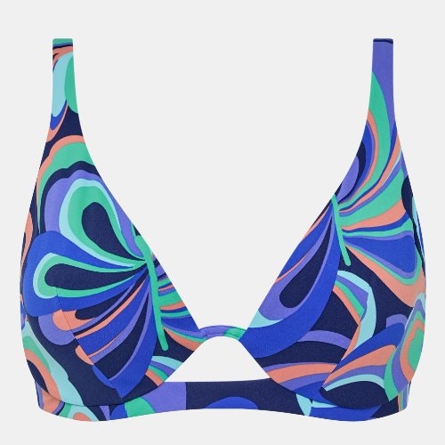 Chantelle Badmode Vita bleu/print soutien-gorge bikini corbeille