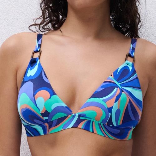 Chantelle Badmode Vita bleu/print haut de bikini préformé