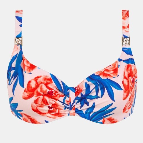 Chantelle Badmode Sauvage blanc/print soutien-gorge bikini corbeille