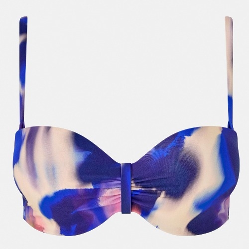 Chantelle Badmode Sauvage bleu/print haut de bikini préformé
