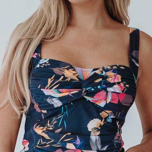 Bomain Ravenna bleu marine tankini set