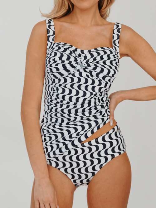Bomain Miami bleu marine tankini set