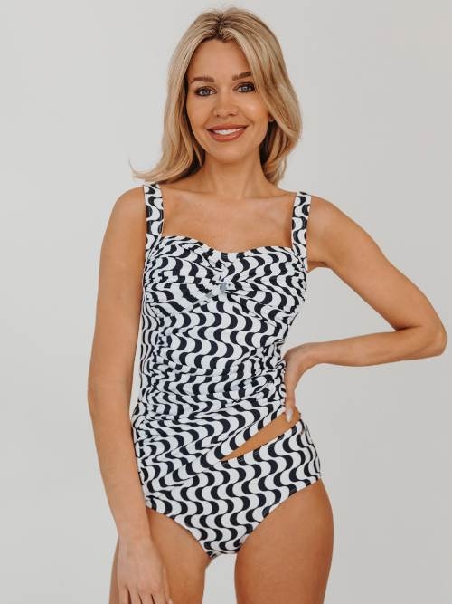 Bomain Miami bleu marine tankini set