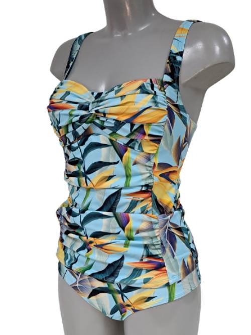 Bomain Barbados bleu marine tankini set