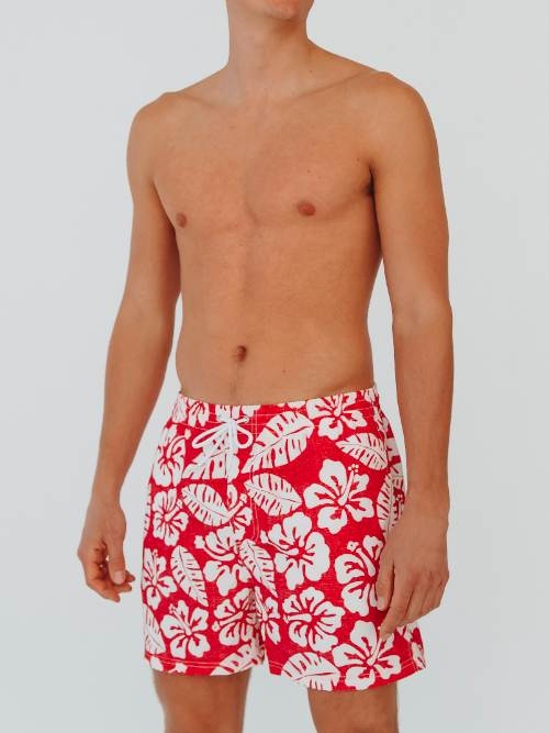 Bomain Boaz rouge maillot de bain pour homme
