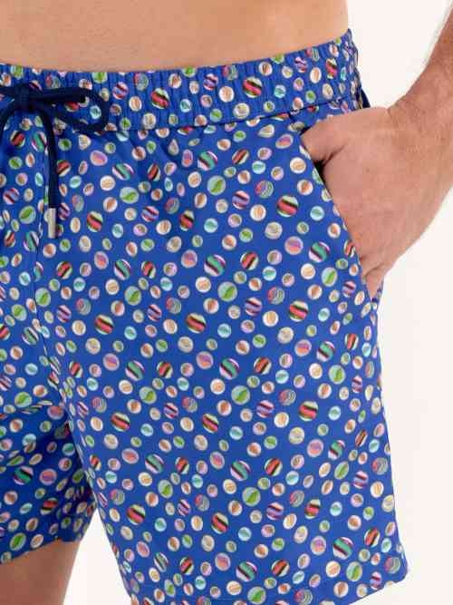HOM Swimwear SoCoa bleu/print maillot de bain pour homme
