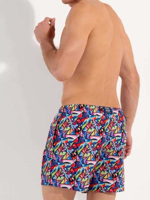 HOM Swimwear Idylle multicolore boxeur nageur