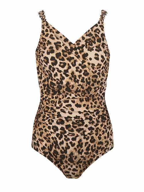 Mila Leopard marron/print maillot de bain