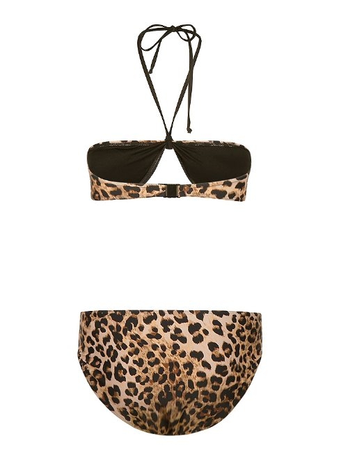 Mila Leopard marron/print set