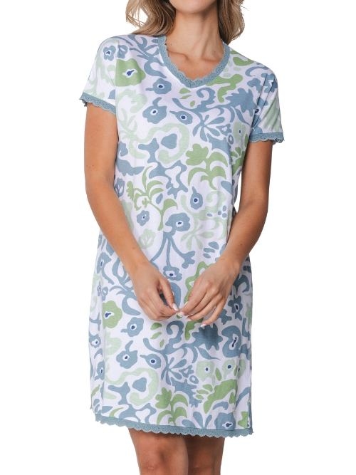 Pastunette Femme bleu chemise de nuit