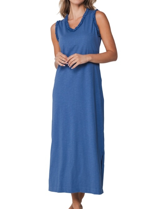Pastunette Femme bleu chemise de nuit