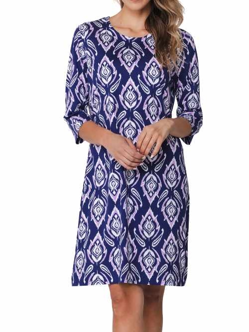 Pastunette Femme bleu marine chemise de nuit