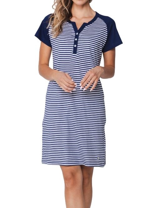 Pastunette Femme bleu marine chemise de nuit