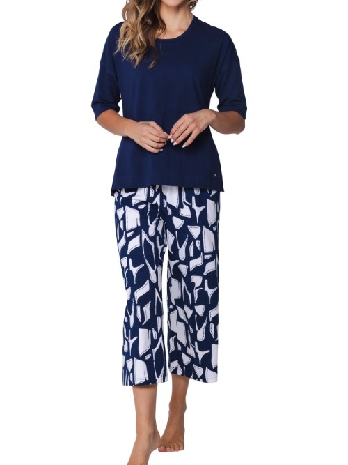 Pastunette Femme bleu marine pyjama