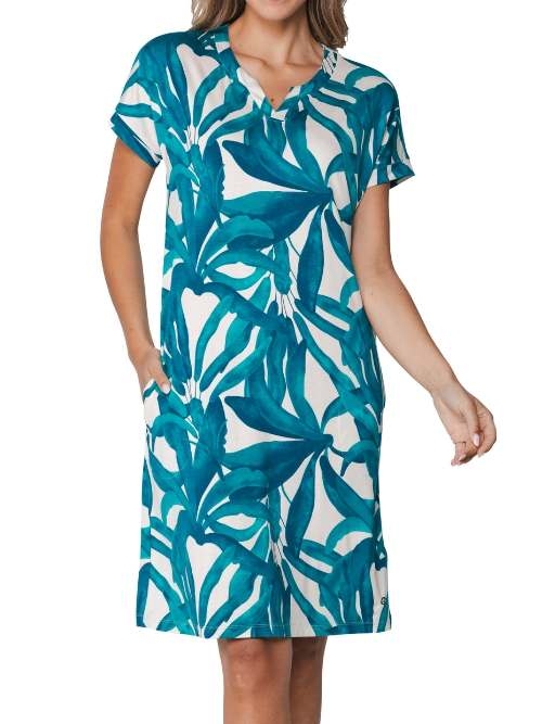 Pastunette Femme turquoise chemise de nuit