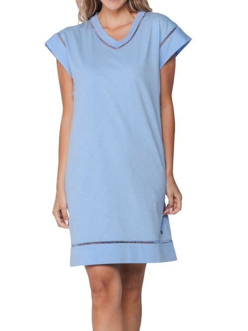 Pastunette Femme bleu chemise de nuit