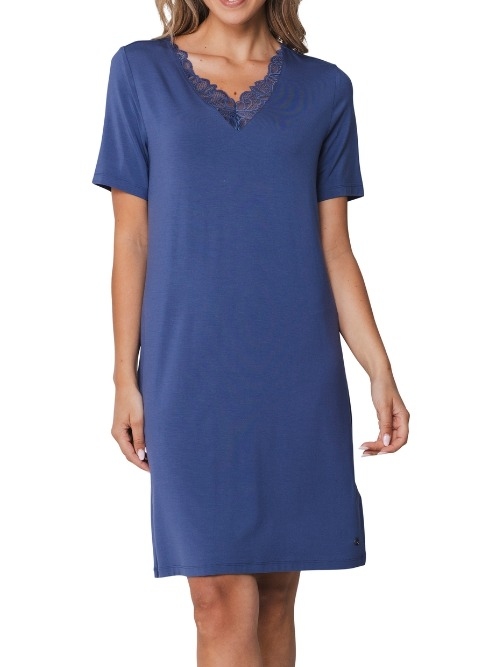 Pastunette Femme bleu chemise de nuit