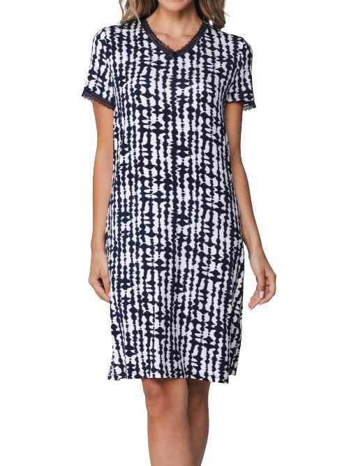 Pastunette Femme bleu chemise de nuit