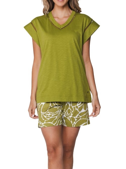 Pastunette Femme vert shortama