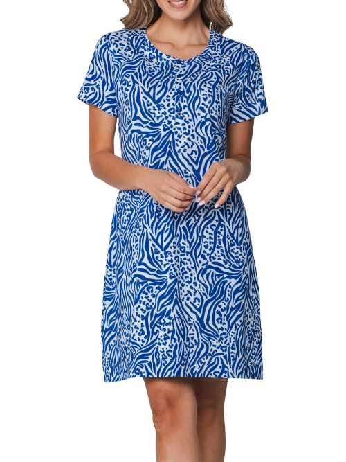 Rebelle Femme bleu chemise de nuit