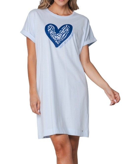 Rebelle Femme bleu chemise de nuit