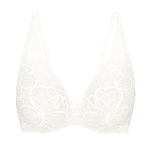 Triomphe Body Make-Up Illusion Lace blanc cassé soutien-gorge rembourré