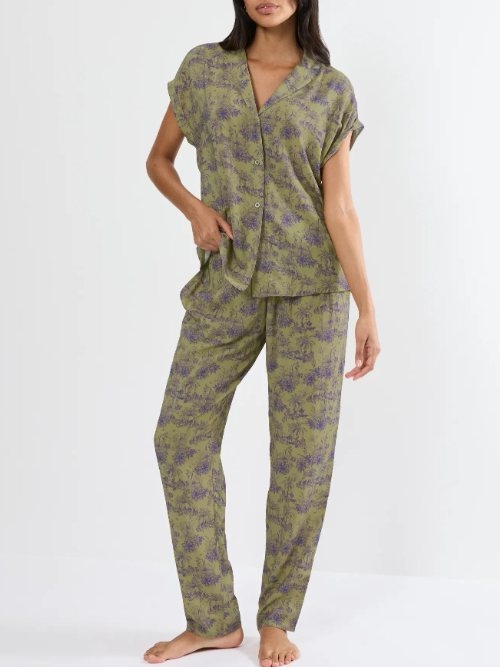 Triomphe Boyfriend Fit vert pyjama