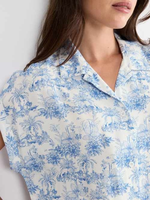 Triomphe Boyfriend Fit bleu chemise de nuit